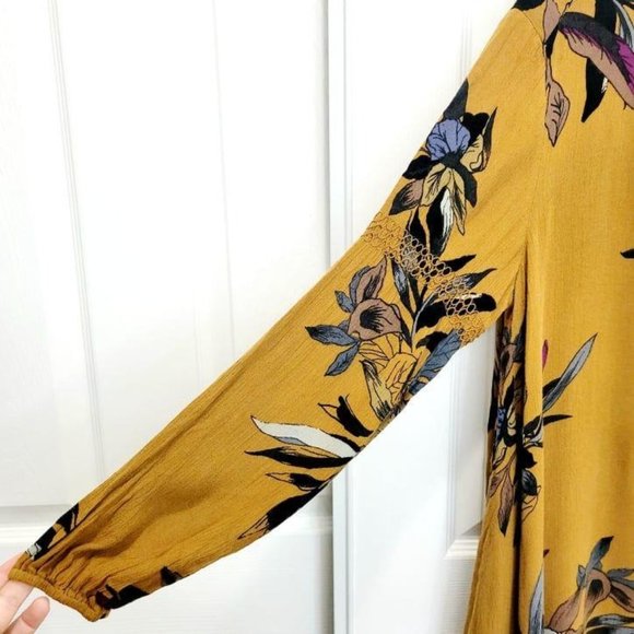 *SOLD* FREE PEOPLE Boho Mini Smock Dress Size M - Picture 7 of 12